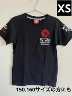GOTCHA ブラック Tシャツ XS 150.160のお子様にも