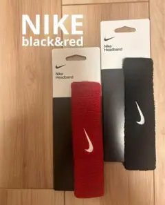 黒赤セット　NIKE ヘッドバンド ヘアバンド