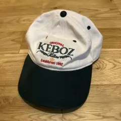 KEBOZ ベースボールキャップ M ホワイト/ダークグリーン