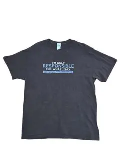 メッセージプリント Tシャツ ブラウン