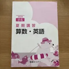 夏期講習　英語　算数　国語　6年生