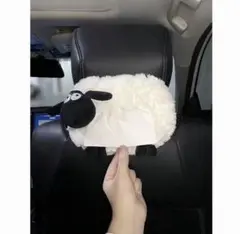 羊デザイン のぬいぐるみ ティッシュケース