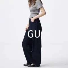 GU ジーユー バレルレッグジーンズ XL