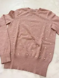 CHANEL 美品 シャネルパールニット
