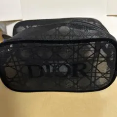 ブラックカナジュメッシュポーチ