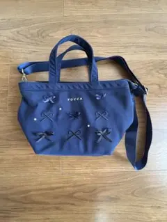 【値下げ】TOCCA トッカバンビーニ ネイビー ショルダーバッグ