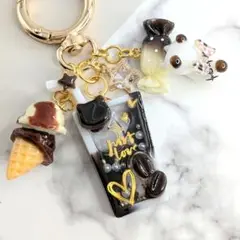 133）ネコcafe　ドリンク　コーヒー&ミルク