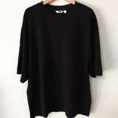UNIQLO U エアリズム　ブラック Tシャツ XL