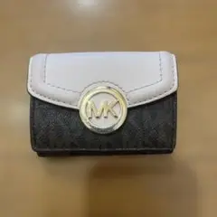 Michael Kors 三つ折り財布 ブラウン/ピンク