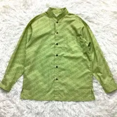 訳あり ウージ染め かりゆしウェア さとうきび 長袖 豊見城 メンズ 貴重
