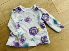 hello baby 花柄 長袖トレーナー　80