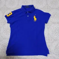 綺麗なマリンブルーRalph Lauren The Skinny Polo L
