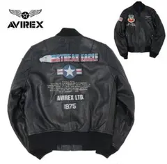 美品 AVIREX アビレックス やぎ革 ゴートレザー MA-1