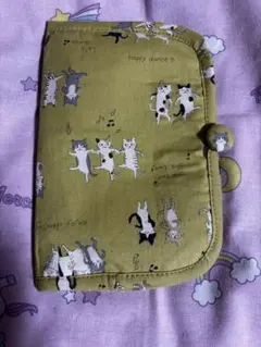 ハンドメイド★猫柄・お薬手帳入れ・診察券入れ・新品未使用