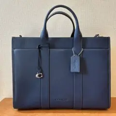 【未使用】COACH ビジネスバッグ ネイビー【新品】