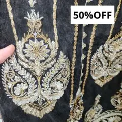 50%OFF SALEキラキラ輝くチュール刺繍のパキスタンドレス,1ピース