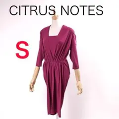B6964■CITRUS nOTES シトラスノーツ 総柄 ワンピース 36 B6964□CITRUS nOTES シトラスノーツ 総柄 ワンピース 36 - メルカリ