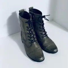 ノイエ デイフュージョン　レースアップ ショートブーツ　24.0cm