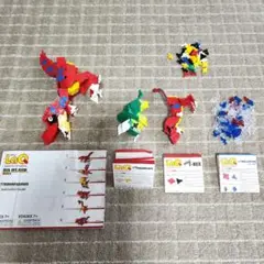 LaQ　ティラノサウルス　ミニトリケラトプス　ミニティーレックス　その他おまけ