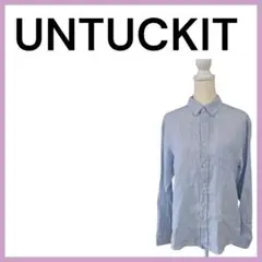 ☆美品☆UNTUCKIT 　アンタックイット　長袖　ボタン付き　シャツ