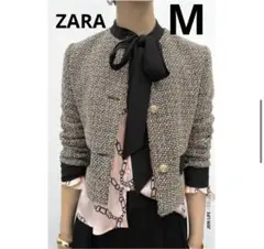 2025年最新】zara リボンディテール テクスチャーブレザーの人気