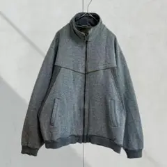 2497【Hirsch weis】トラックジャケット　長袖　裏起毛　ジップアップ