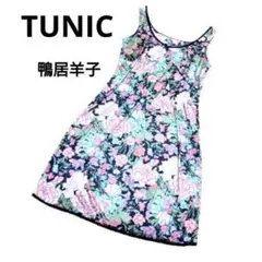 TUNIC　チュニック　鴨居羊子　ノースリーブワンピ　インナー　ルームウェア　М