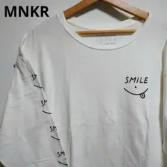 MNKR スマイル ロンT Smile Long Sleeve Tee 古着