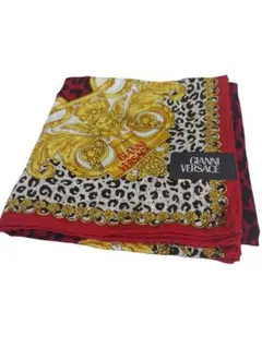 GIANNI VERSACE　ヴェルサーチ　ハンカチ　メデューサ　レオパレード