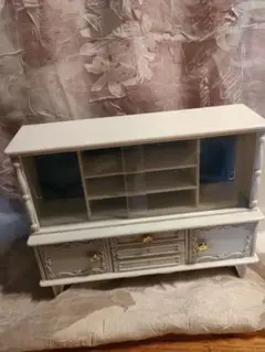 2代目リカちゃん　サイドボード　白い白い家具