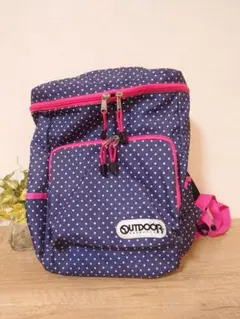 OUTDOOR PRODUCTS ネイビー ドット リュック