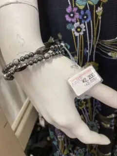 新品　ブレスレット　天然石　ヘマタイト