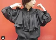 ENFOLD*シアーコットン*ブルゾン*フリル