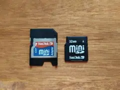 SanDisk miniSD 32MB アダプター付き