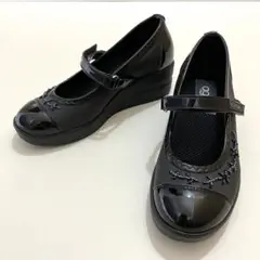 アージレバイルコライン メリージェーン ビーズ刺繍 ウェッジソール シューズ