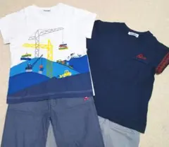 familiar ファミリア 110 Tシャツ2枚×パンツ2枚 セットアップ