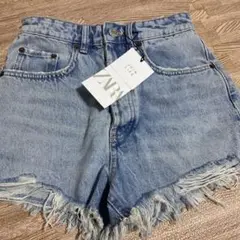 新品未使用.ZARAデニムショートパンツ