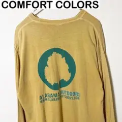 COMFORT COLORS プリント Tシャツ ロンT 古着 アウトドア