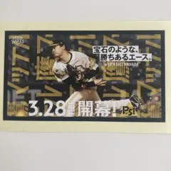 福岡ソフトバンクホークス 鷹マッテル ステッカー 有原航平