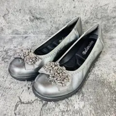 ⭐️美品⭐️ブランコアール バレエシューズ　ビジュー リボン フラットシューズ　23