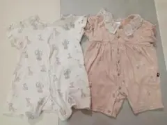 Cottoli　futafuta　コトリ　フタフタ　ロンパース　70