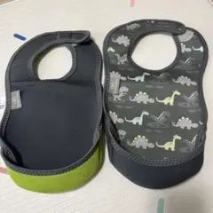 ビベッタ 恐竜柄お食事エプロン2枚セット