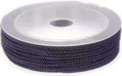 ナイロンロープ ビーズストリング 手芸 ダークパープル 直径2mm 長さ13m