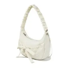 COVERNAT シャーリング ホーボーバッグ(White)