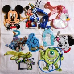 ディズニーキャラクター ストラップセット