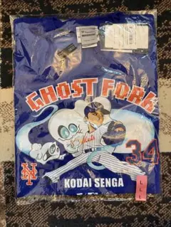 【新品】千賀滉大 お化けフォークTシャツ サイズL ソフトバンクホークス メッツ