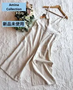 ✴︎アミナコレクション新品未使用チャイハネ✴︎インド綿サロペット✴︎キナリフリーサイズ