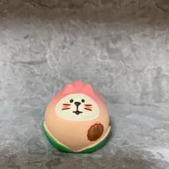 デコレ　コンコンブル フルーツ猫だるま　桃