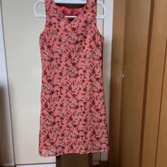花柄ノースリーブミニワンピース