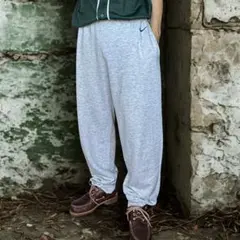 90s OLD NIKE ナイキ 銀タグ スウェットパンツ グレー ヴィンテージ